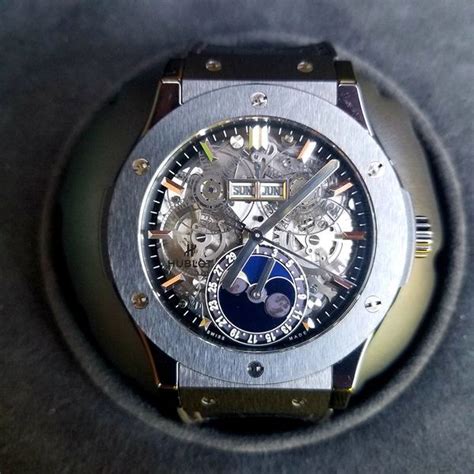 Hublot Classic Aerofusion Black Magic, Skeleton Dial 